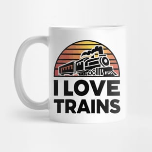 I Love Trains, Train Lover Mug